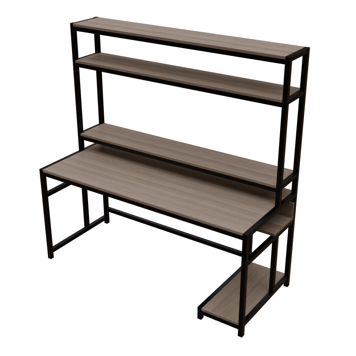 Jerry Computer Table With Open Storage By Riyan Luxiwood.