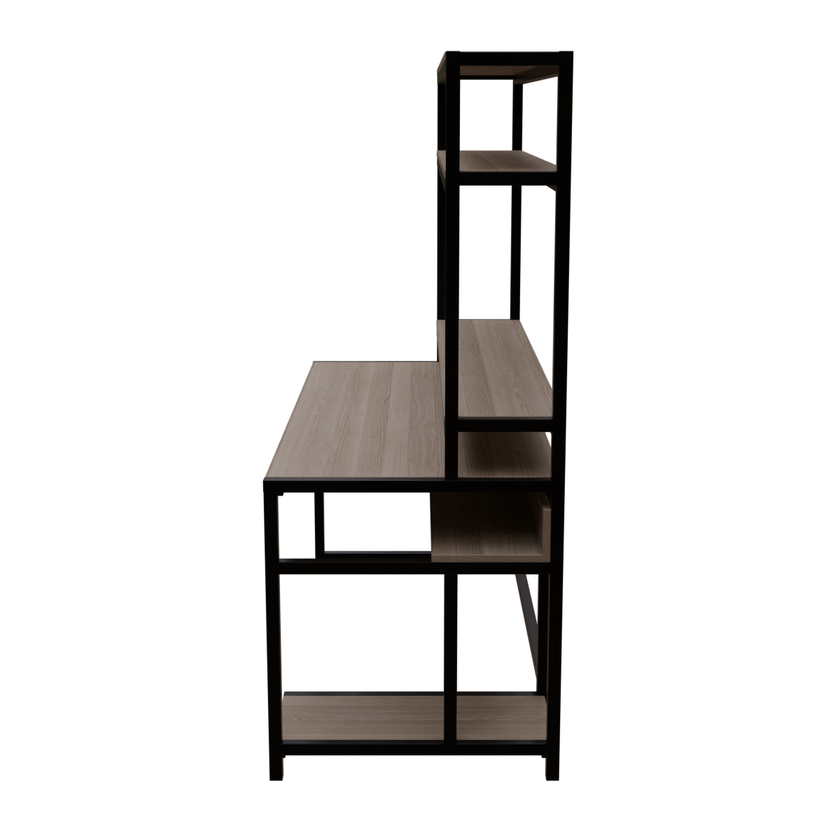 Jerry Computer Table With Open Storage By Riyan Luxiwood.