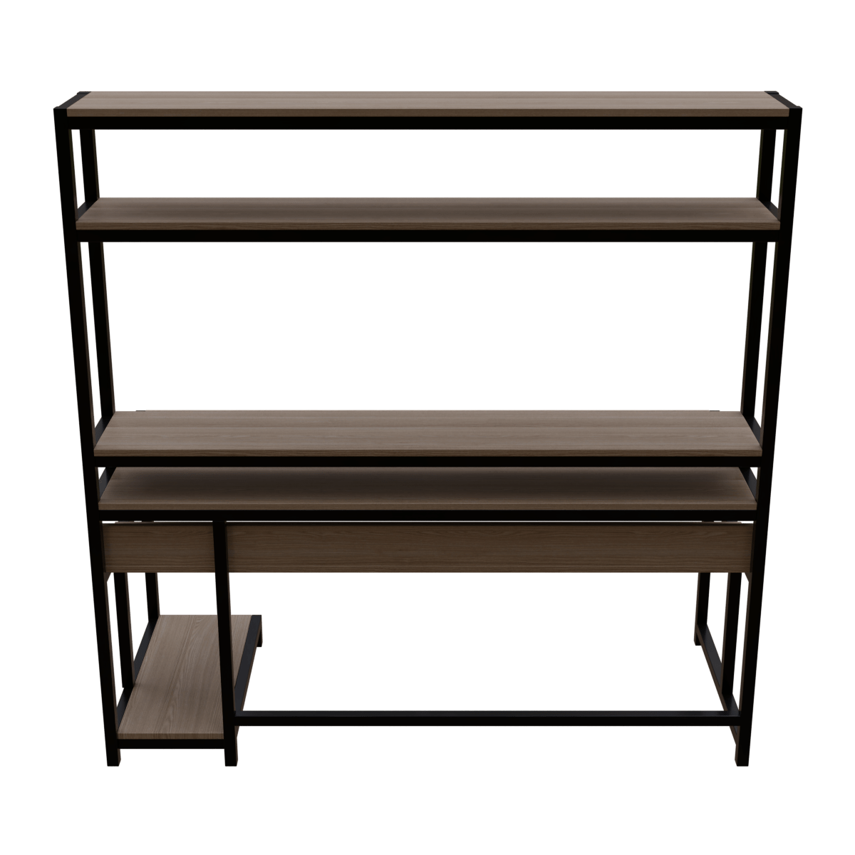 Jerry Computer Table With Open Storage By Riyan Luxiwood.