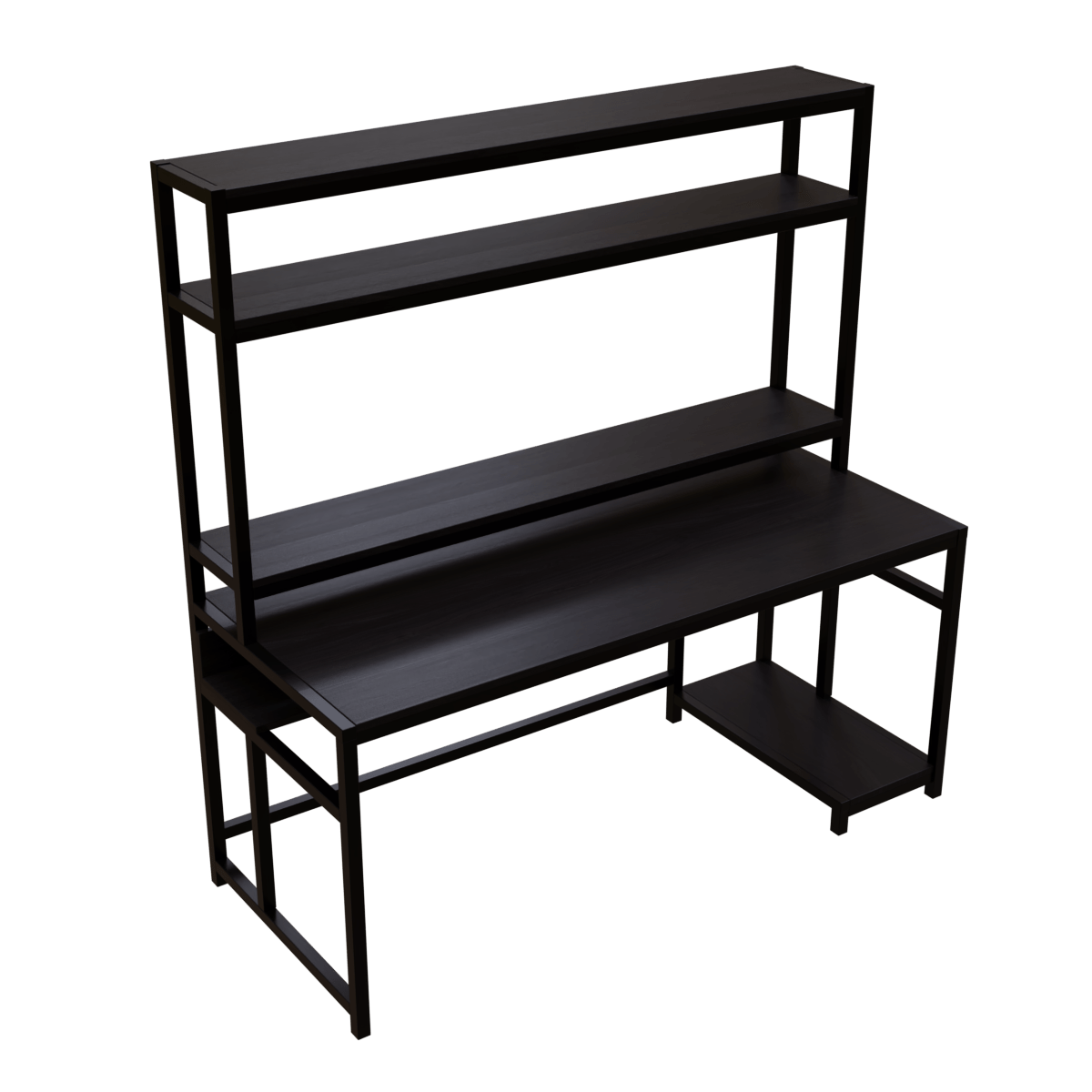 Jerry Computer Table With Open Storage By Riyan Luxiwood.