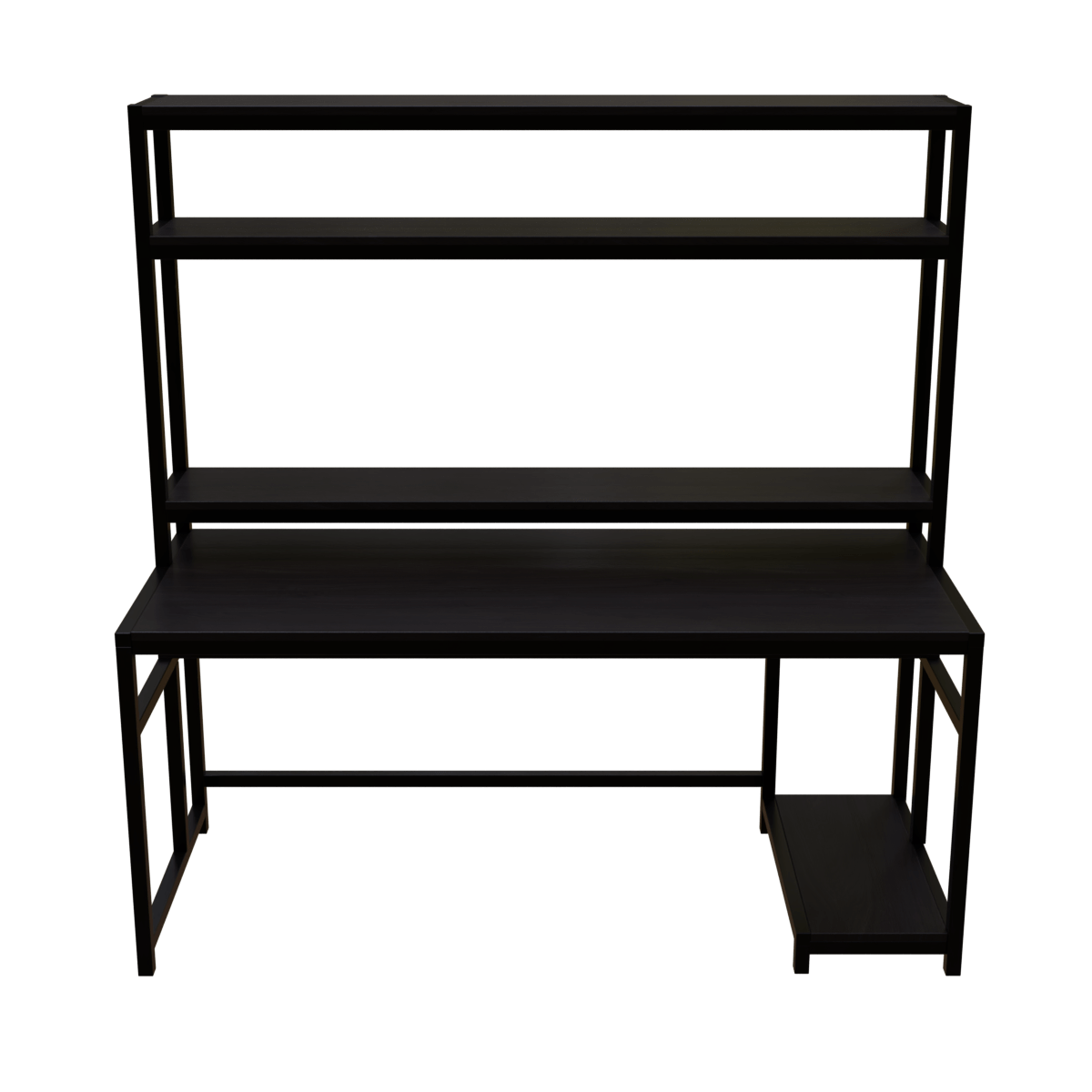 Jerry Computer Table With Open Storage By Riyan Luxiwood.