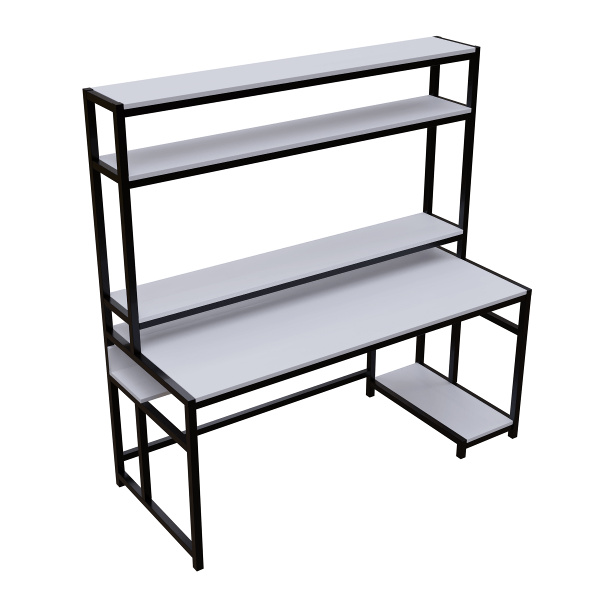 Jerry Computer Table With Open Storage By Riyan Luxiwood.