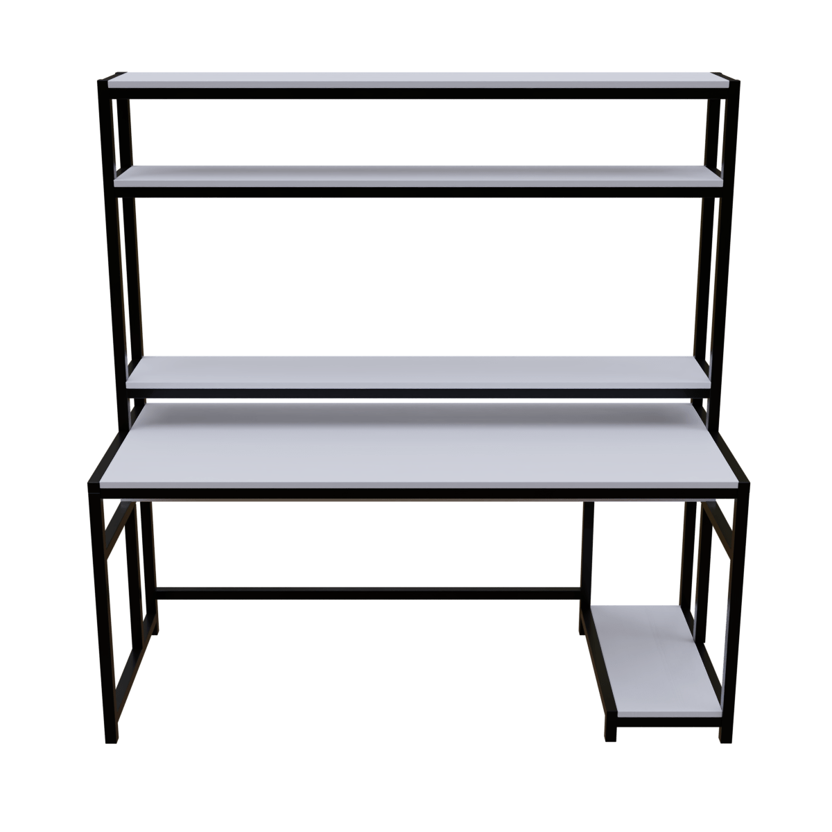 Jerry Computer Table With Open Storage By Riyan Luxiwood.