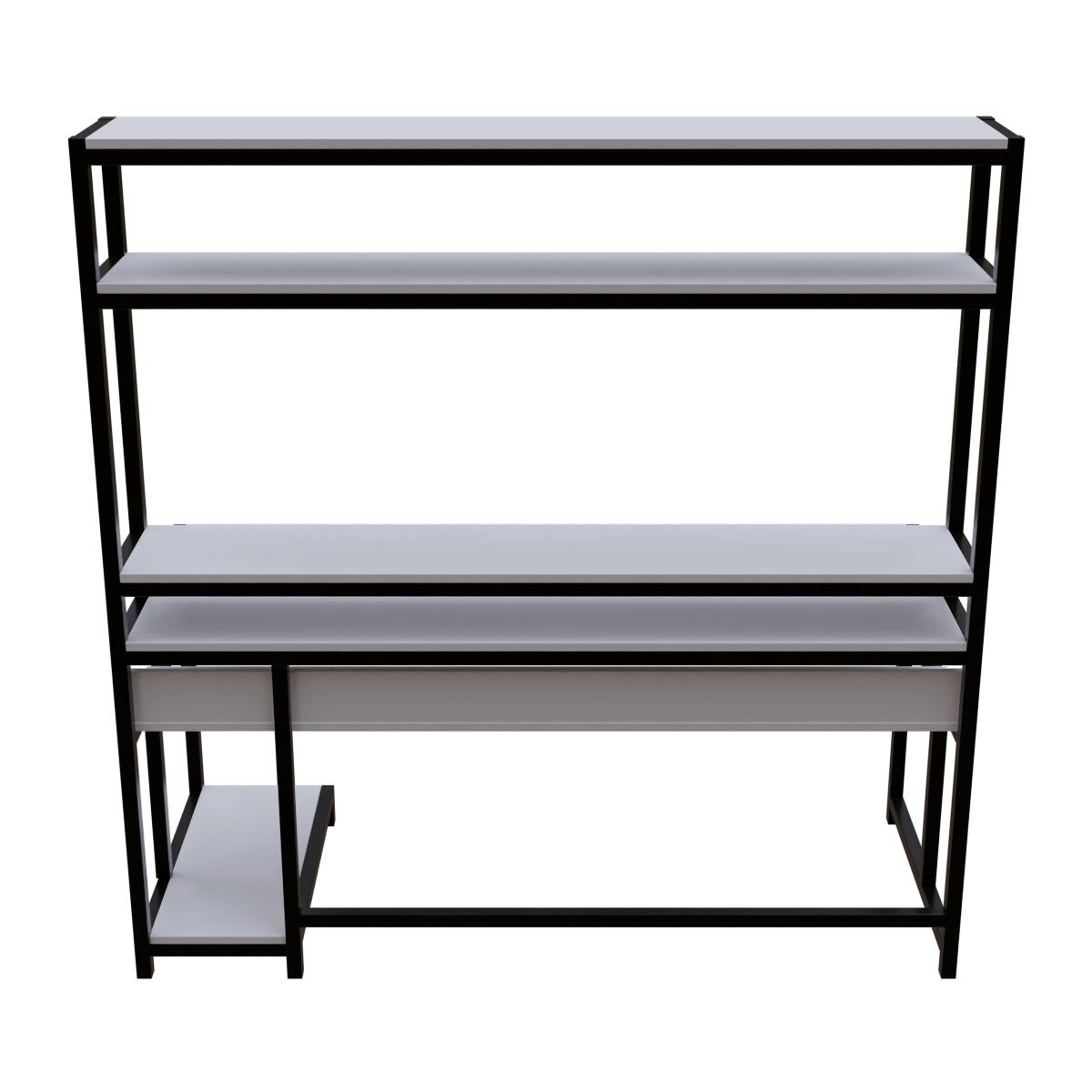 Jerry Computer Table With Open Storage By Riyan Luxiwood.