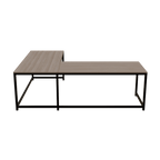 Marshal Computer Table With Open Storage By Riyan Luxiwood.