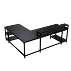 Archice L Shape Desk With Monitor Riser By Riyan Luxiwood.