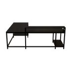 Archice L Shape Desk With Monitor Riser By Riyan Luxiwood.