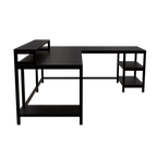 Archice L Shape Desk With Monitor Riser By Riyan Luxiwood.