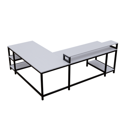 Archice Computer Table With Open Storage By Riyan Luxiwood.