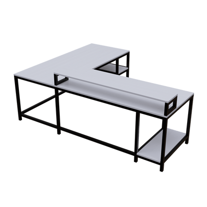 Archice Computer Table With Open Storage By Riyan Luxiwood.