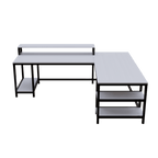 Archice L Shape Desk With Monitor Riser By Riyan Luxiwood.