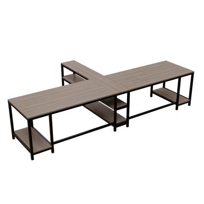 Haldin Computer Table With Open Storage By Riyan Luxiwood.