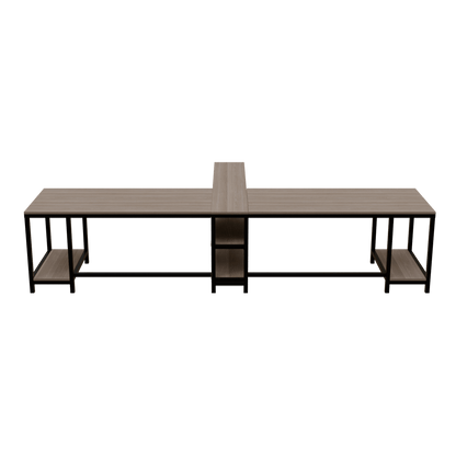 Haldin Computer Table With Open Storage By Riyan Luxiwood.