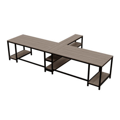 Haldin Computer Table With Open Storage By Riyan Luxiwood.