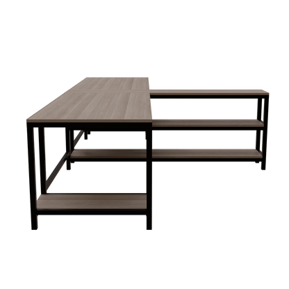 Haldin Computer Table With Open Storage By Riyan Luxiwood.