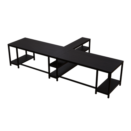 Haldin Computer Table With Open Storage By Riyan Luxiwood.