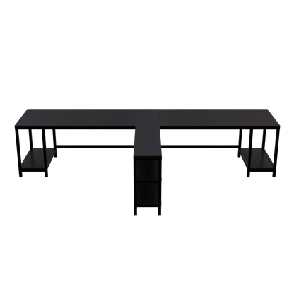 Haldin Computer Table With Open Storage By Riyan Luxiwood.