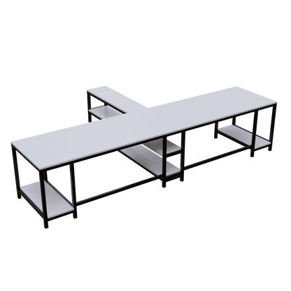 Haldin Computer Table With Open Storage By Riyan Luxiwood.