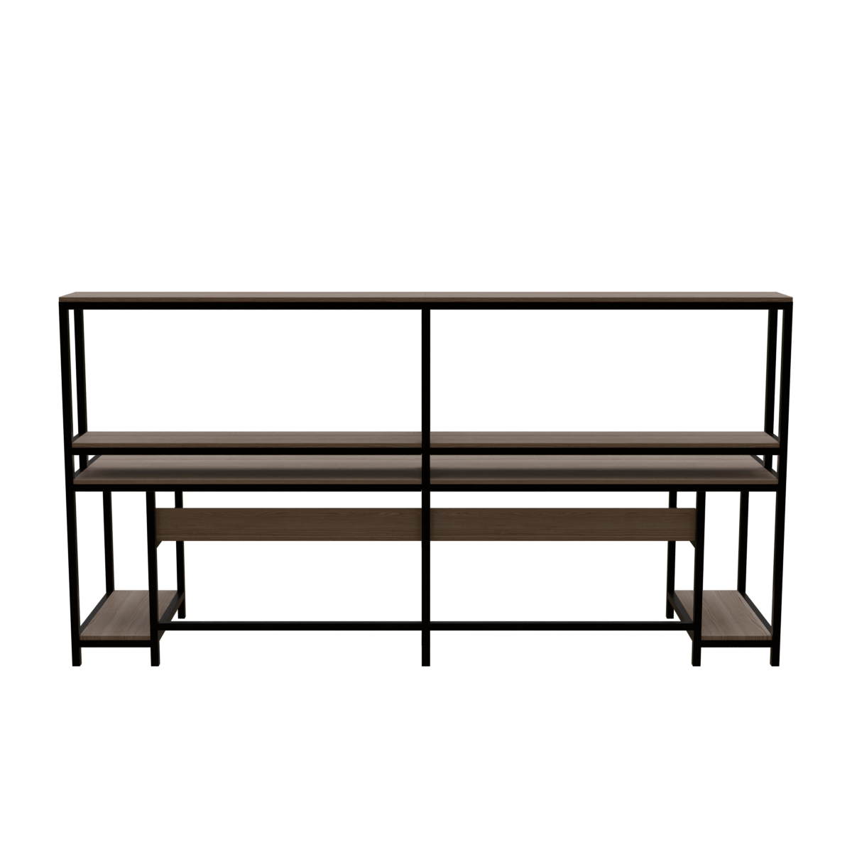 Ember Computer Table With Open Storage By Riyan Luxiwood.