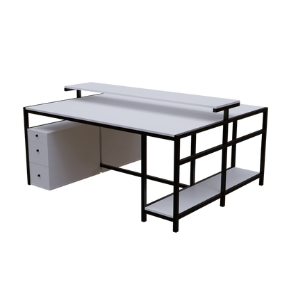 Hammer Computer Table With Open Storage By Riyan Luxiwood.