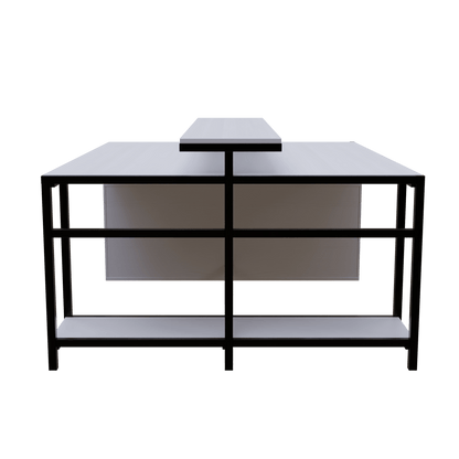 Hammer Computer Table With Open Storage By Riyan Luxiwood.