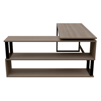 L Shaped Executive Desk with Storage Design by Riyan Luxiwood