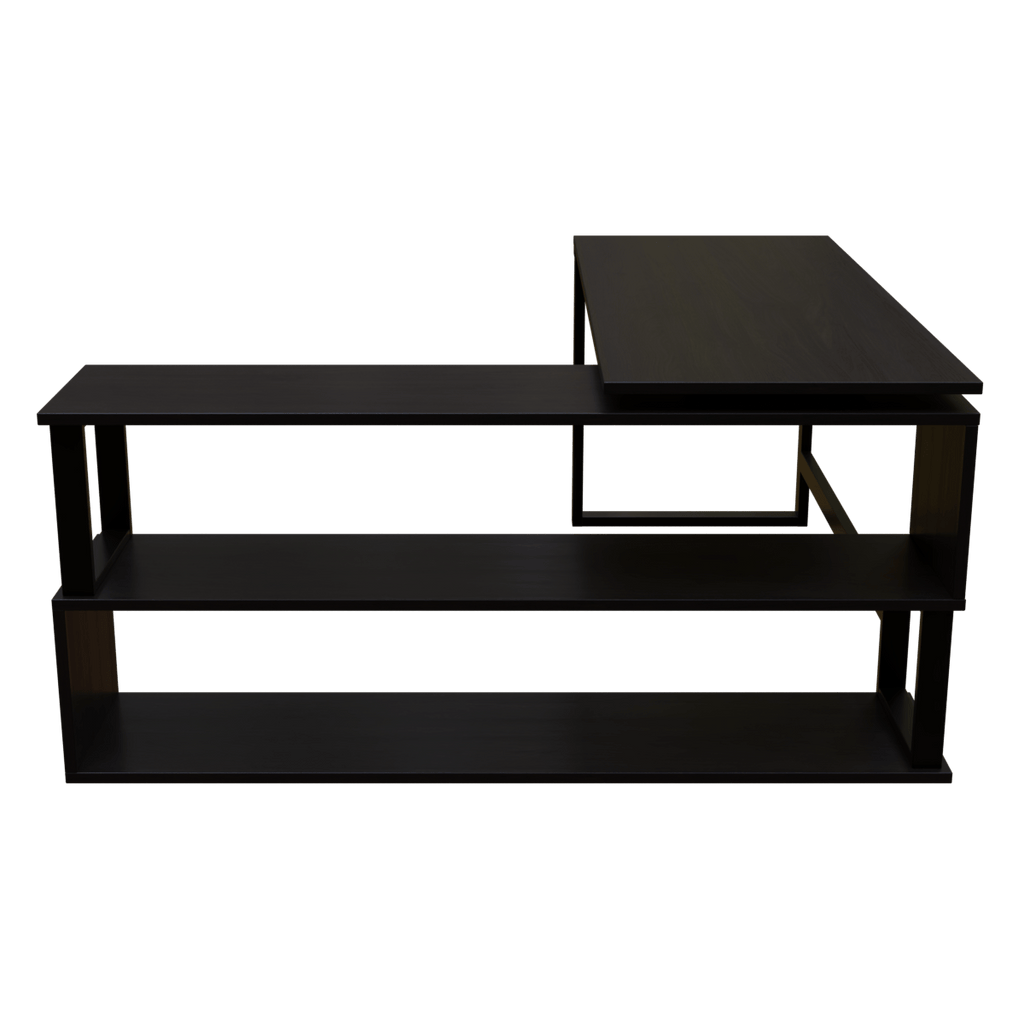 L Shaped Executive Desk with Storage Design by Riyan Luxiwood