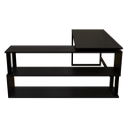 L Shaped Executive Desk with Storage Design by Riyan Luxiwood