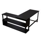 L Shaped Executive Desk with Storage Design by Riyan Luxiwood