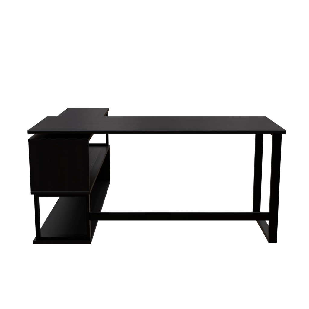 L Shaped Executive Desk with Storage Design by Riyan Luxiwood