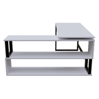 L Shaped Executive Desk with Storage Design by Riyan Luxiwood