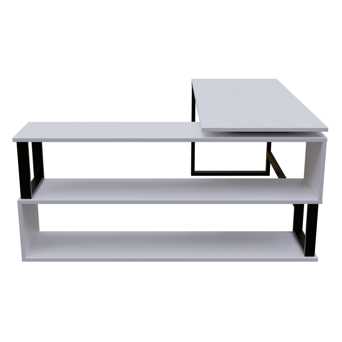 L Shaped Executive Desk with Storage Design by Riyan Luxiwood