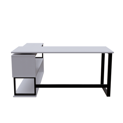 L Shaped Executive Desk with Storage Design by Riyan Luxiwood
