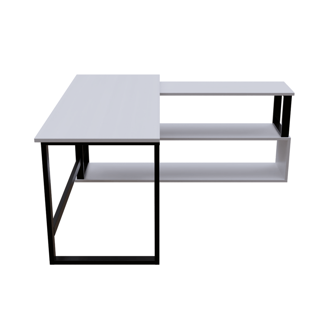 L Shaped Executive Desk with Storage Design by Riyan Luxiwood