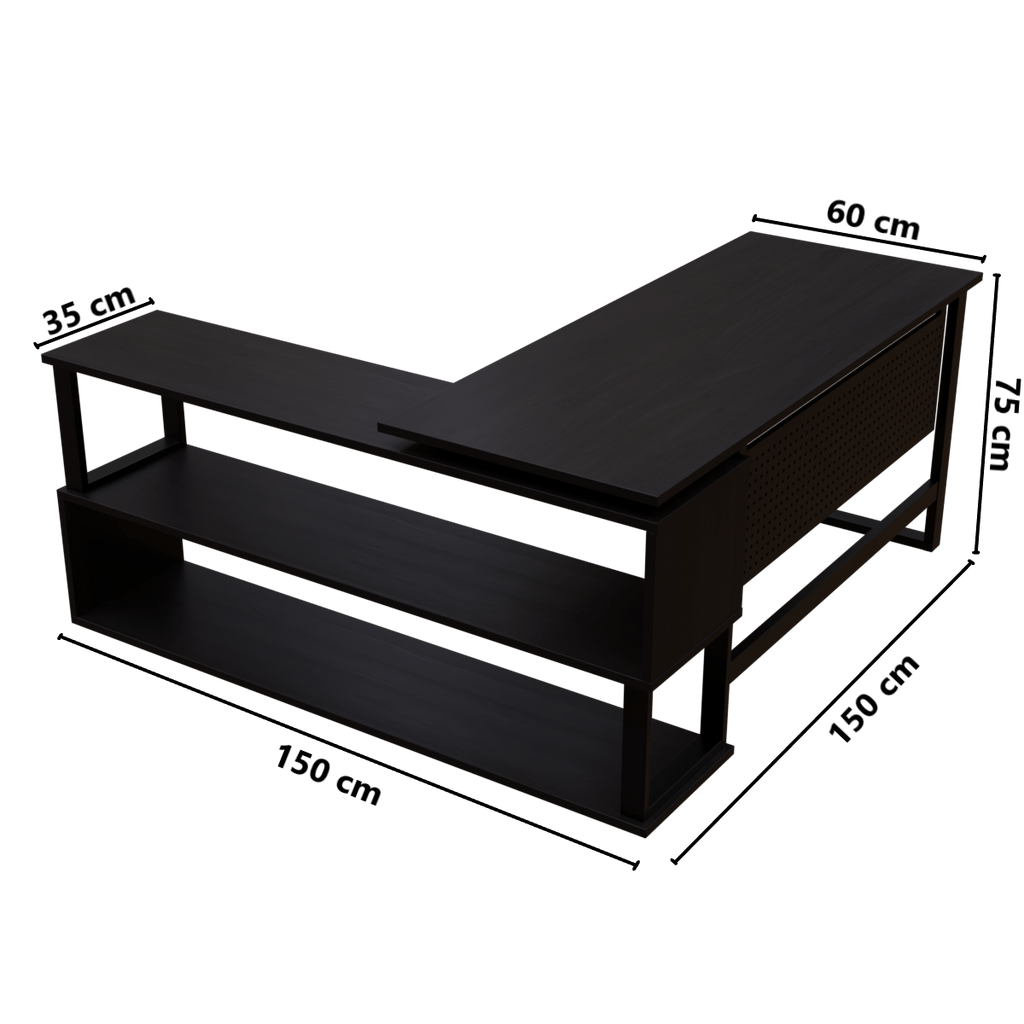 Hunter L Shaped Executive Desk by Riyan Luxiwood