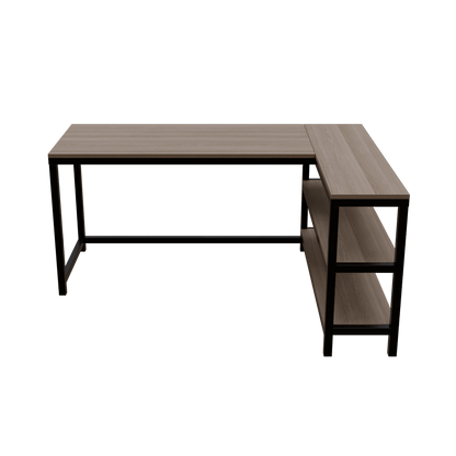 Optimus L shape desk with Storage Design by Riyan Luxiwood.