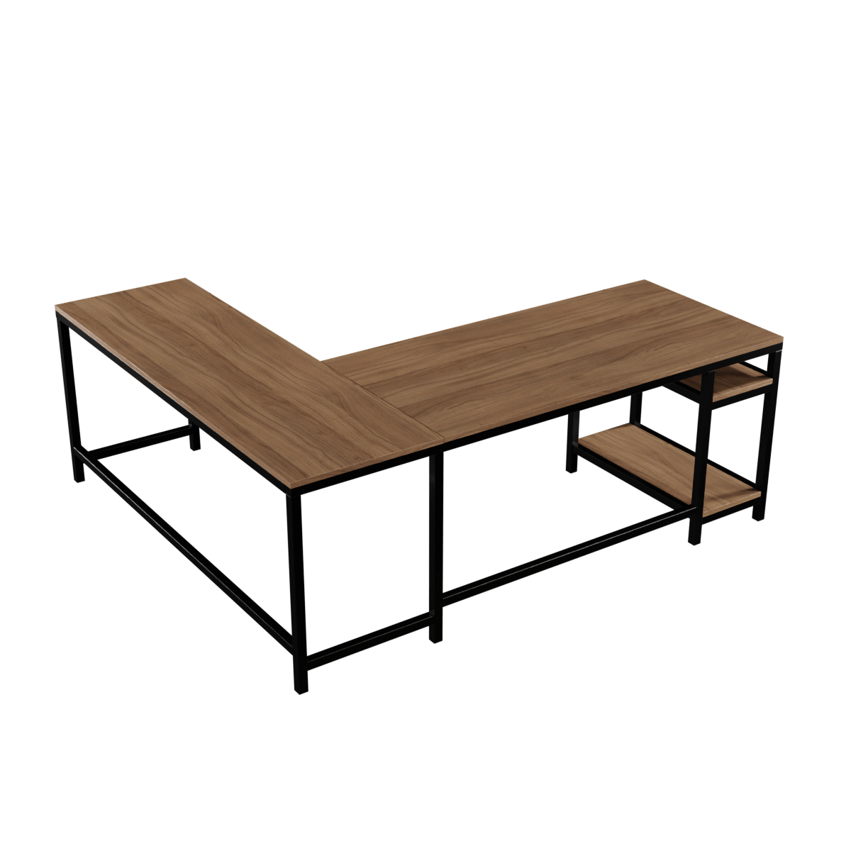 Vertex L Shaped Computer Office Table By Riyan Luxiwood.