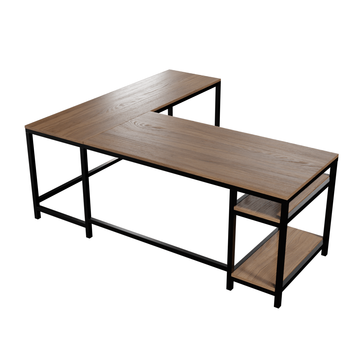 Vertex L Shaped Computer Office Table By Riyan Luxiwood.