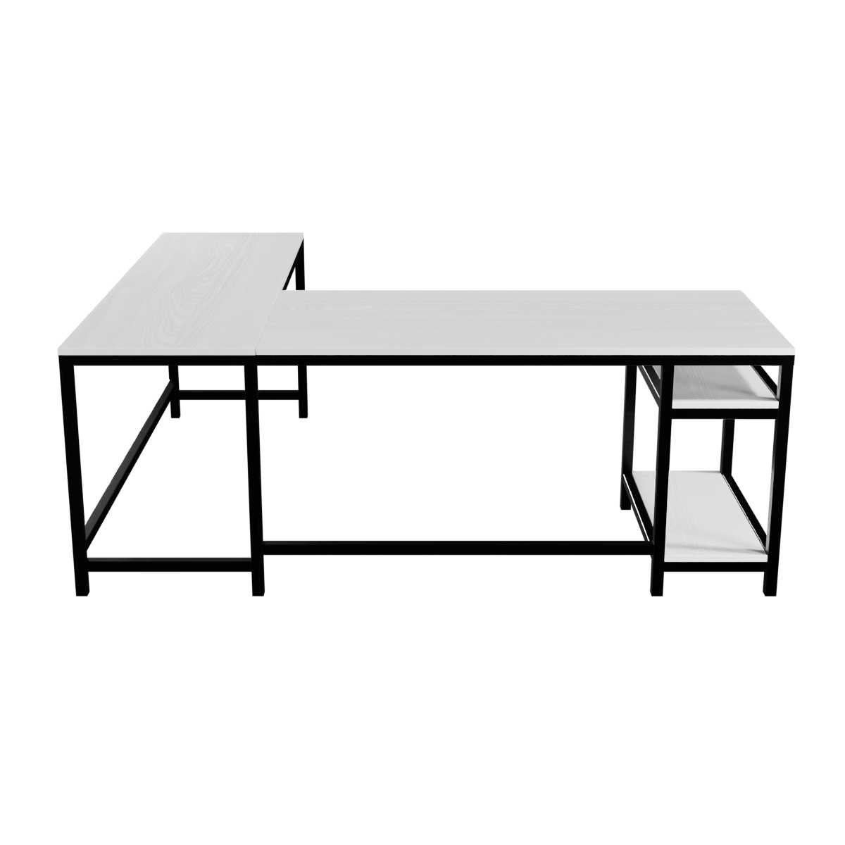 Vertex L Shaped Computer Office Table By Riyan Luxiwood.