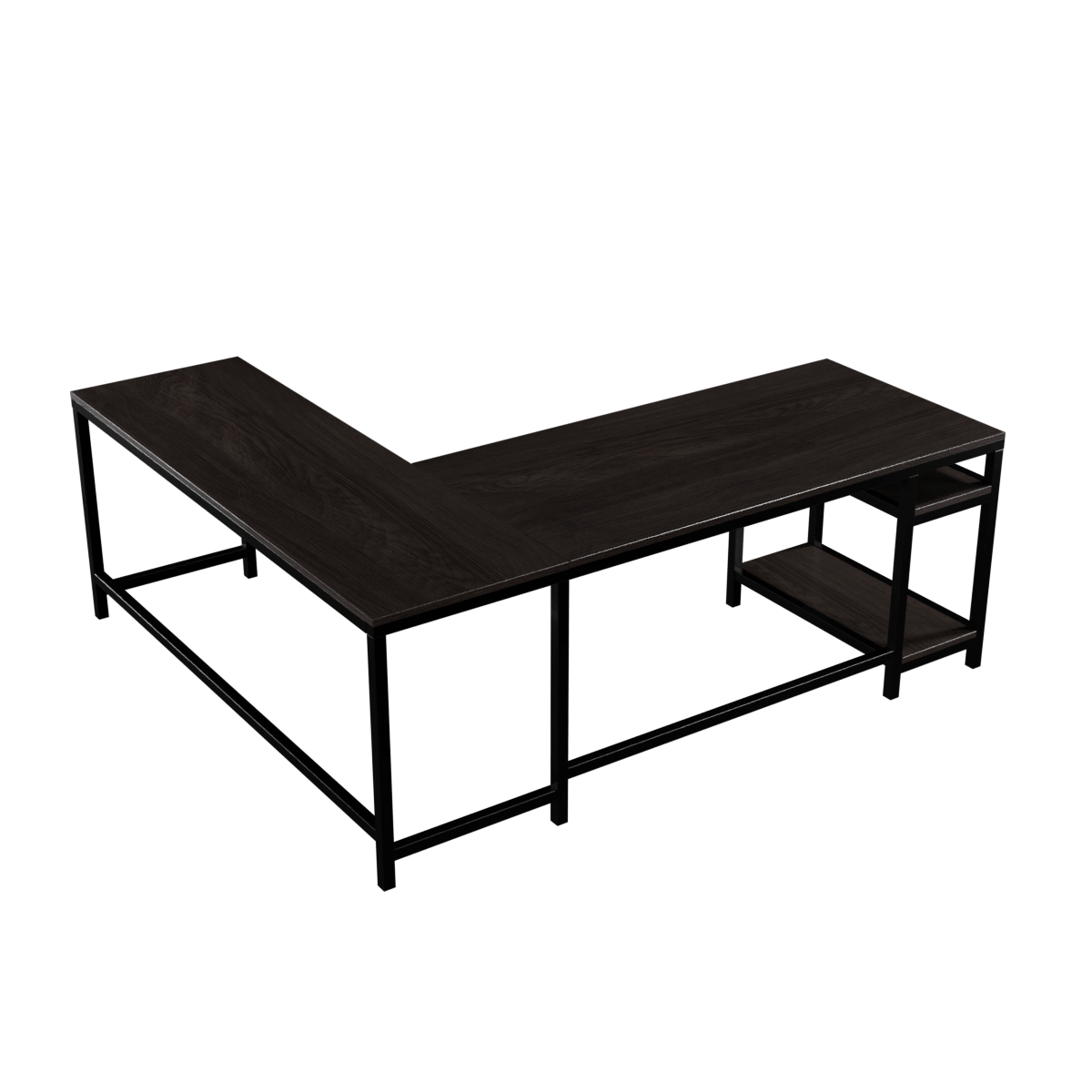 Vertex L Shaped Computer Office Table By Riyan Luxiwood.