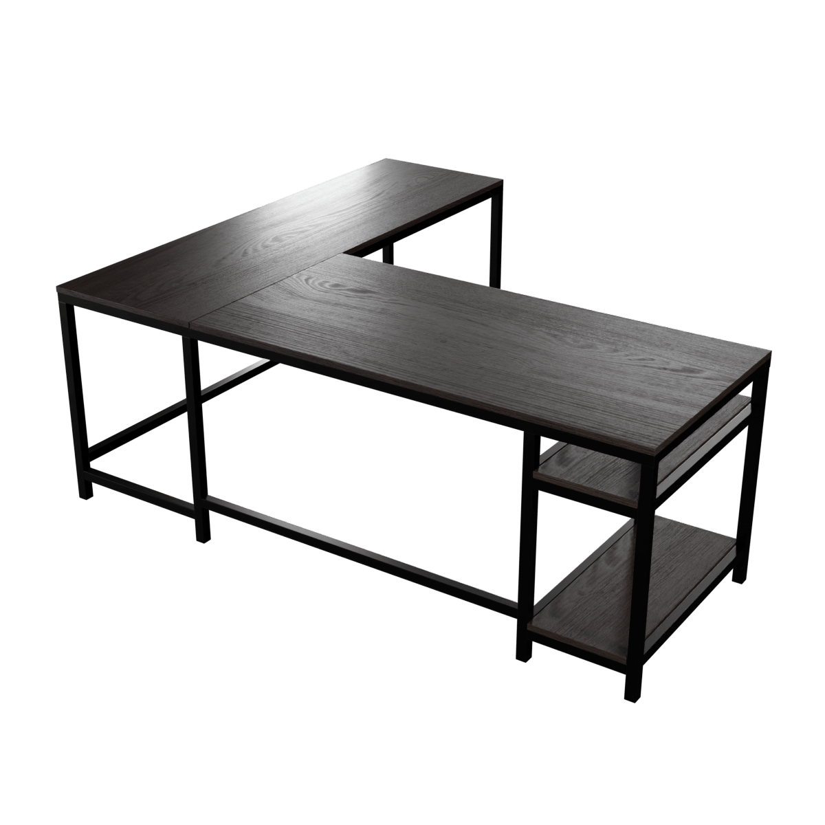 Vertex L Shaped Computer Office Table By Riyan Luxiwood.