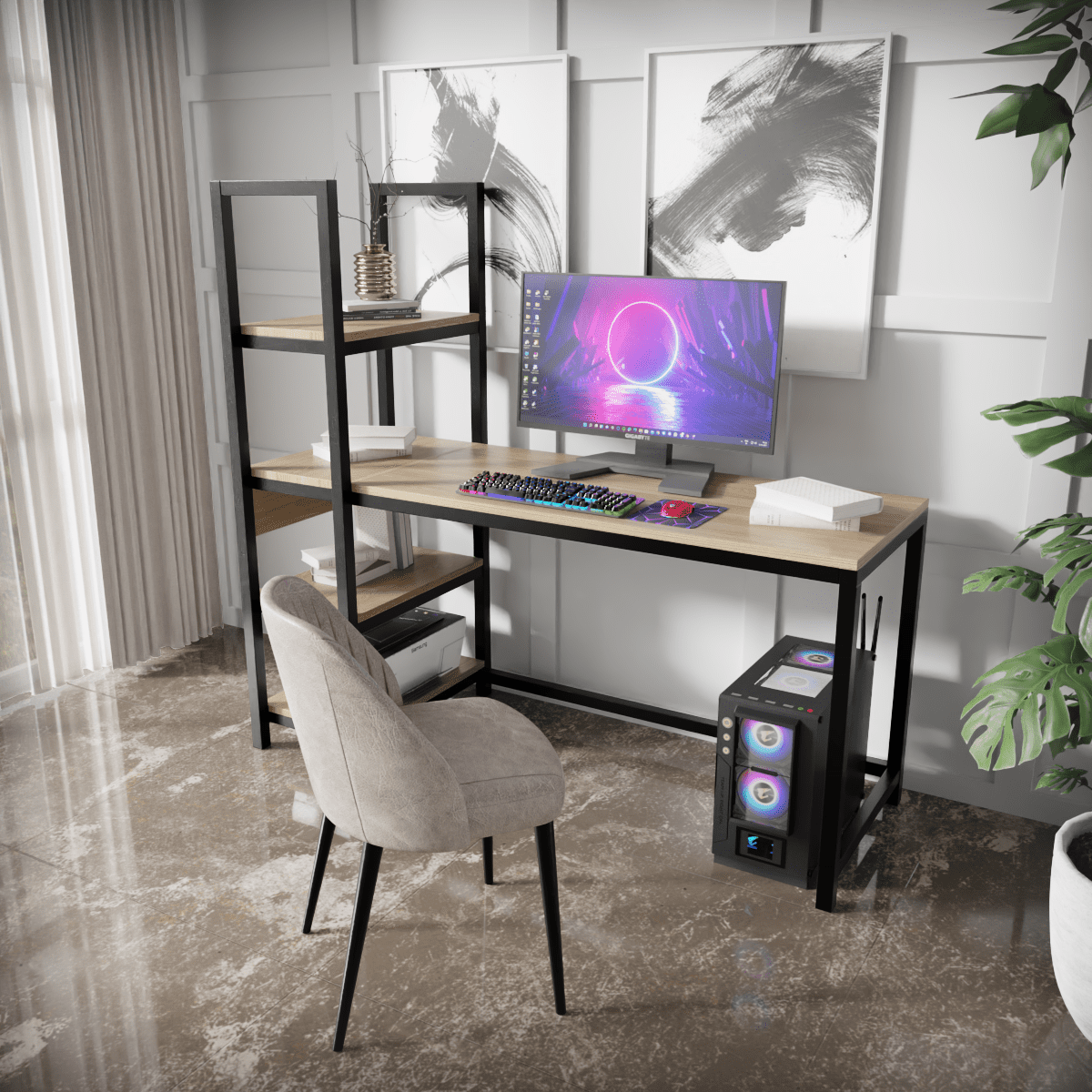 Alvin Study Table by Riyan Luxiwood