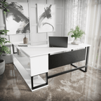 Hunter L Shaped Executive Desk by Riyan Luxiwood