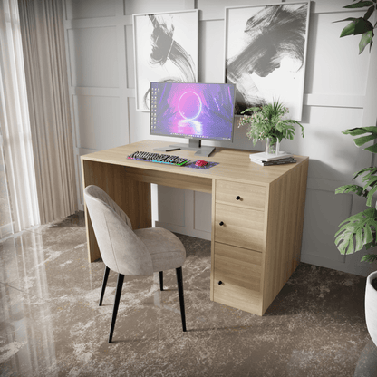 Jimmy Computer Table With Storage By Riyan Luxiwood.