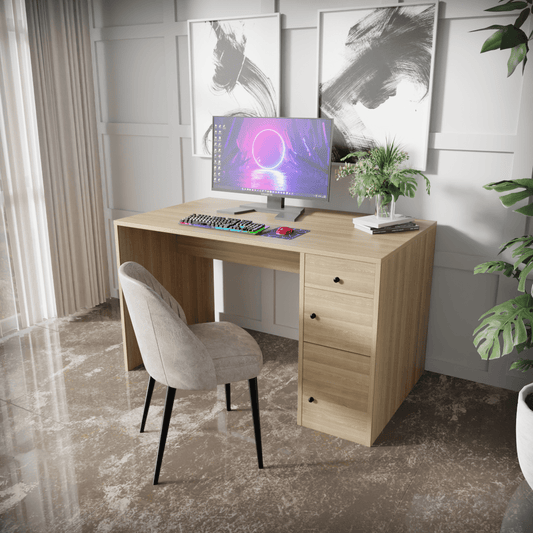Jimmy Computer Table With Storage By Riyan Luxiwood.