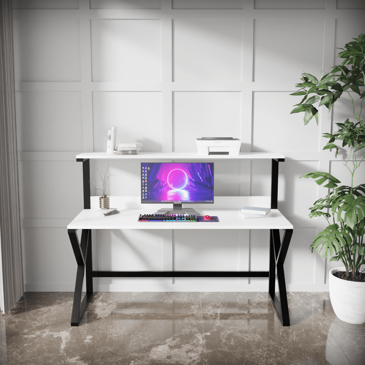 Bali Computer Table by Riyan Luxiwood.