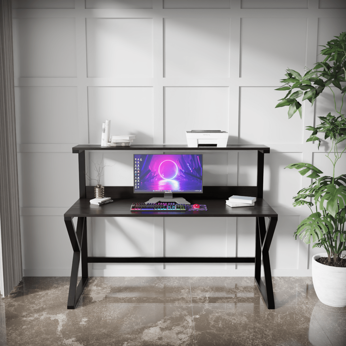 Bali Computer Table by Riyan Luxiwood.