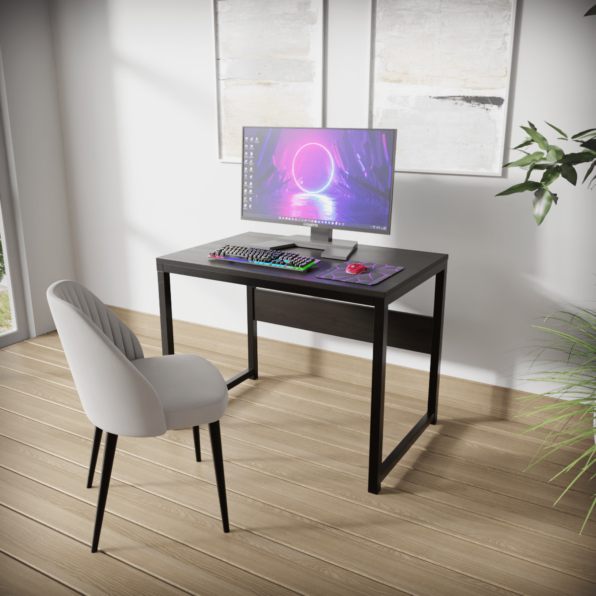 Elmer Computer Table By Riyan Luxiwood.
