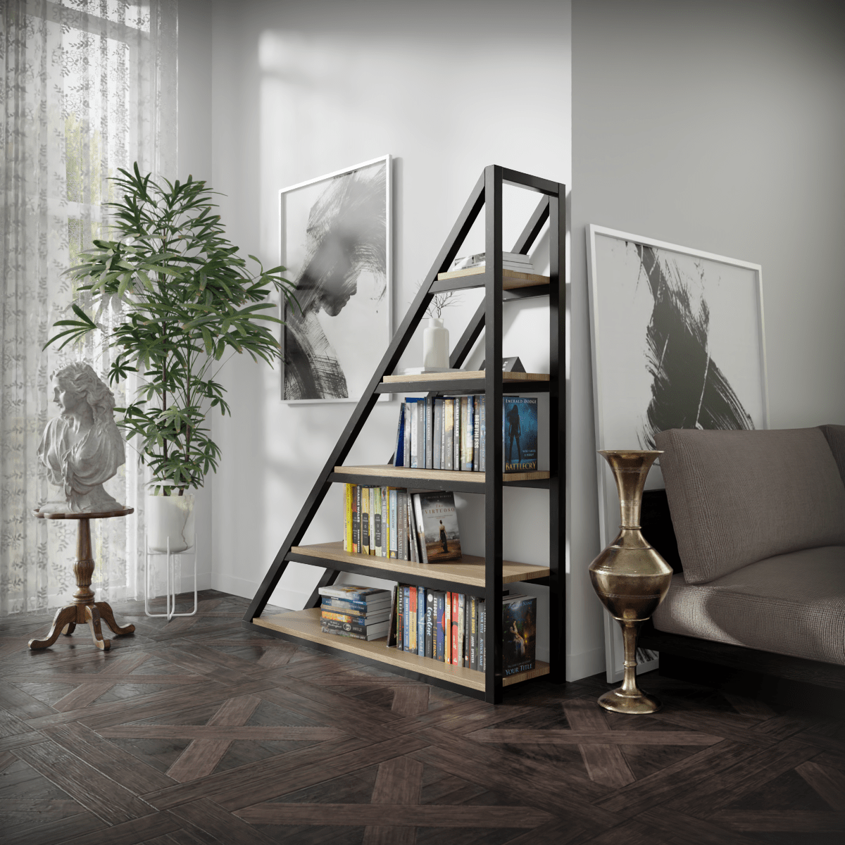 Eddy Book Shelf by Riyan Luxiwood.
