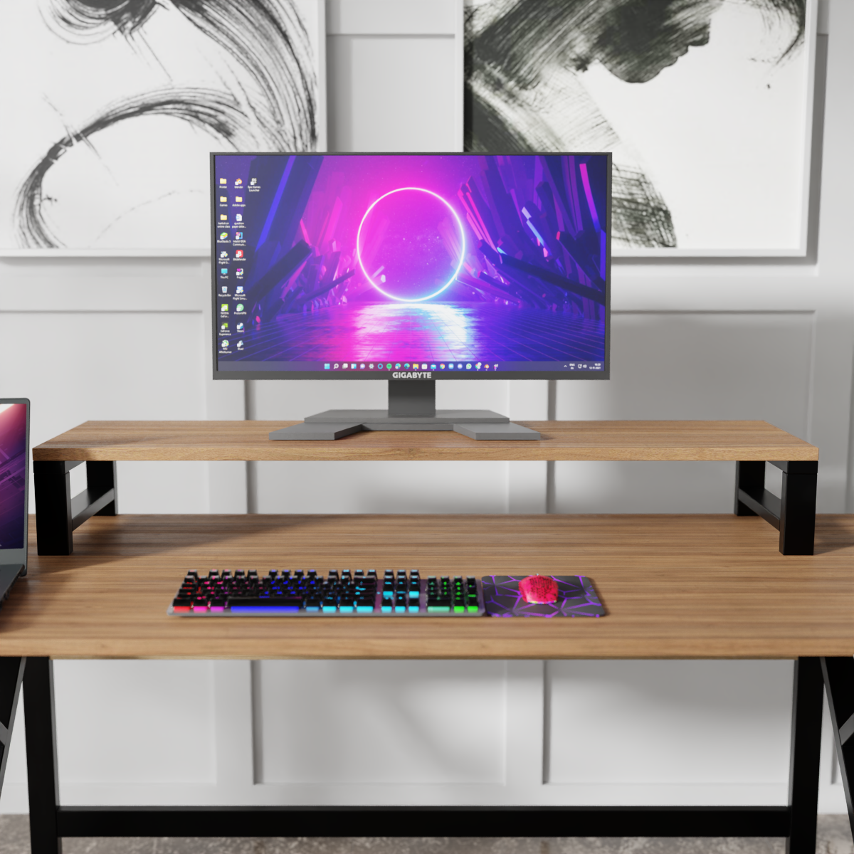 Monitor Raiser By Riyan Luxiwood.